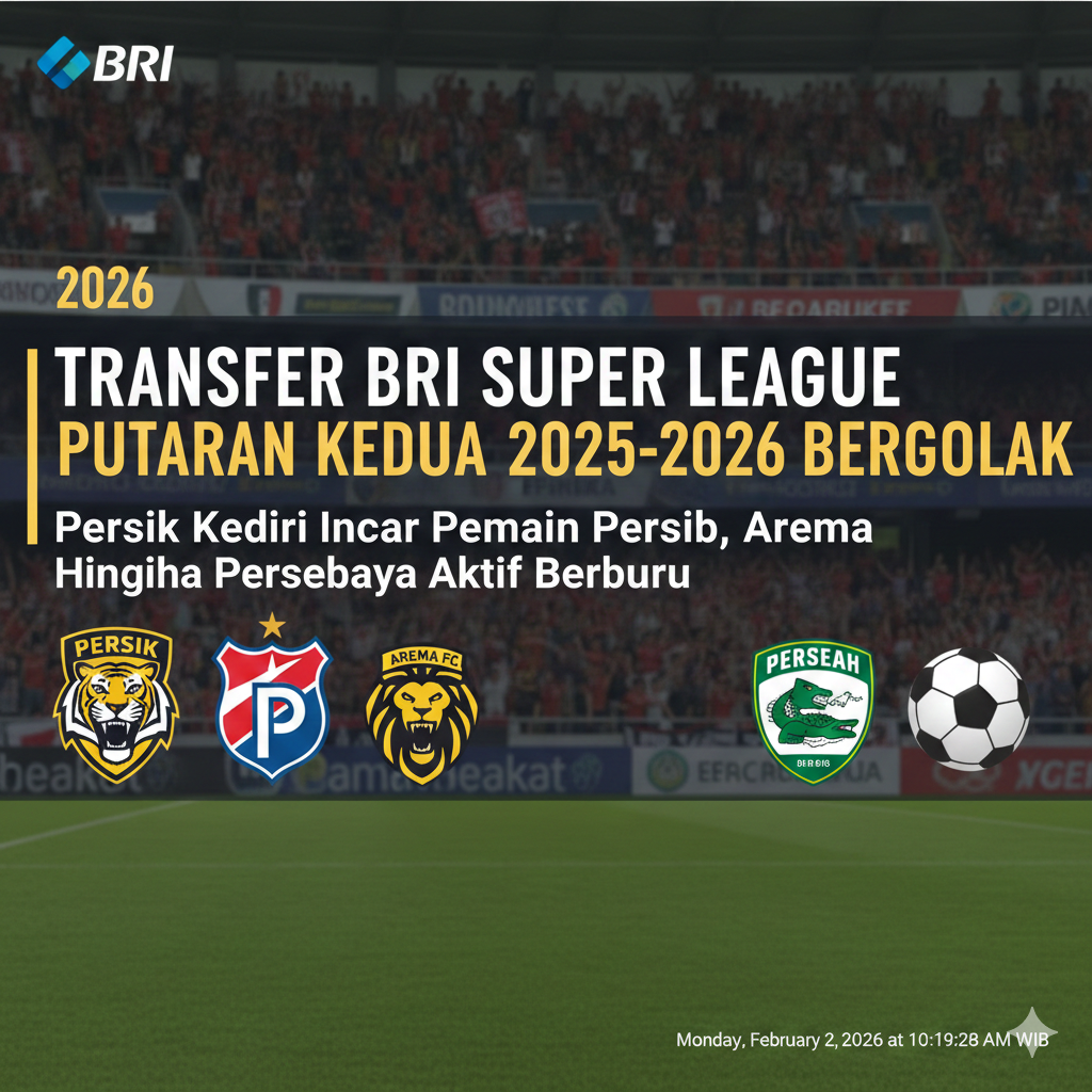 Transfer BRI Super League Putaran Kedua 2025-2026