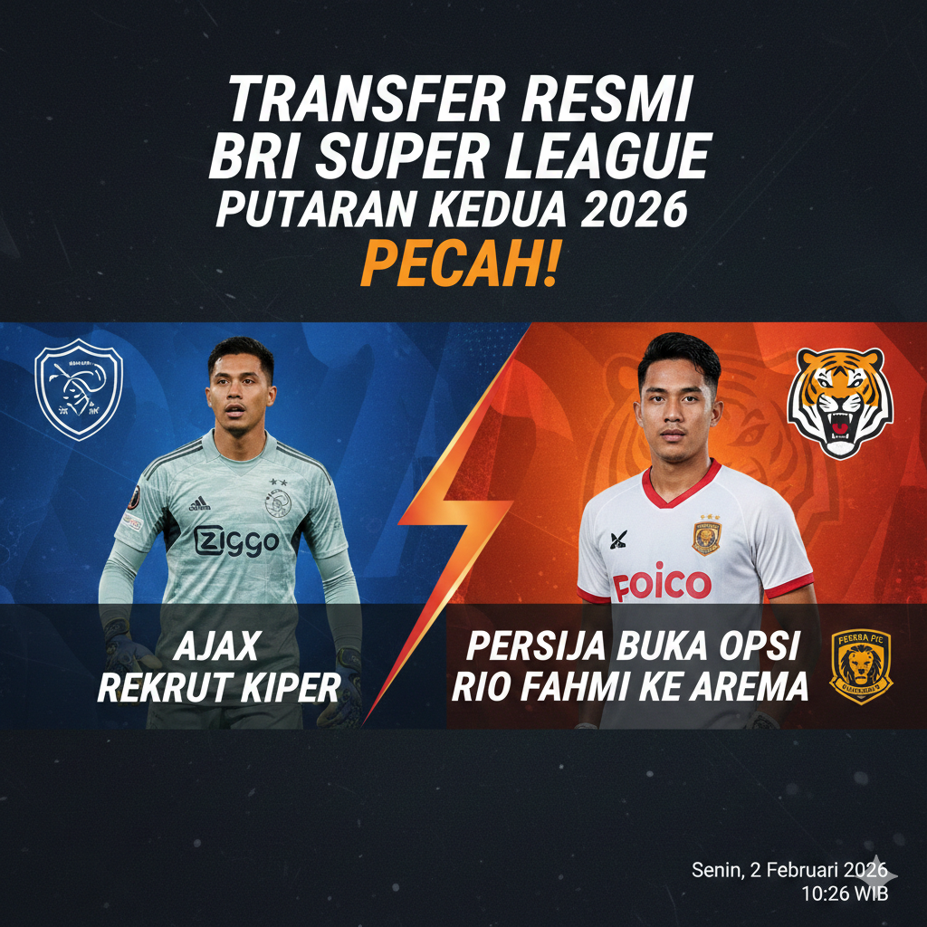 Transfer Resmi BRI Super League Putaran Kedua 2026 Pecah