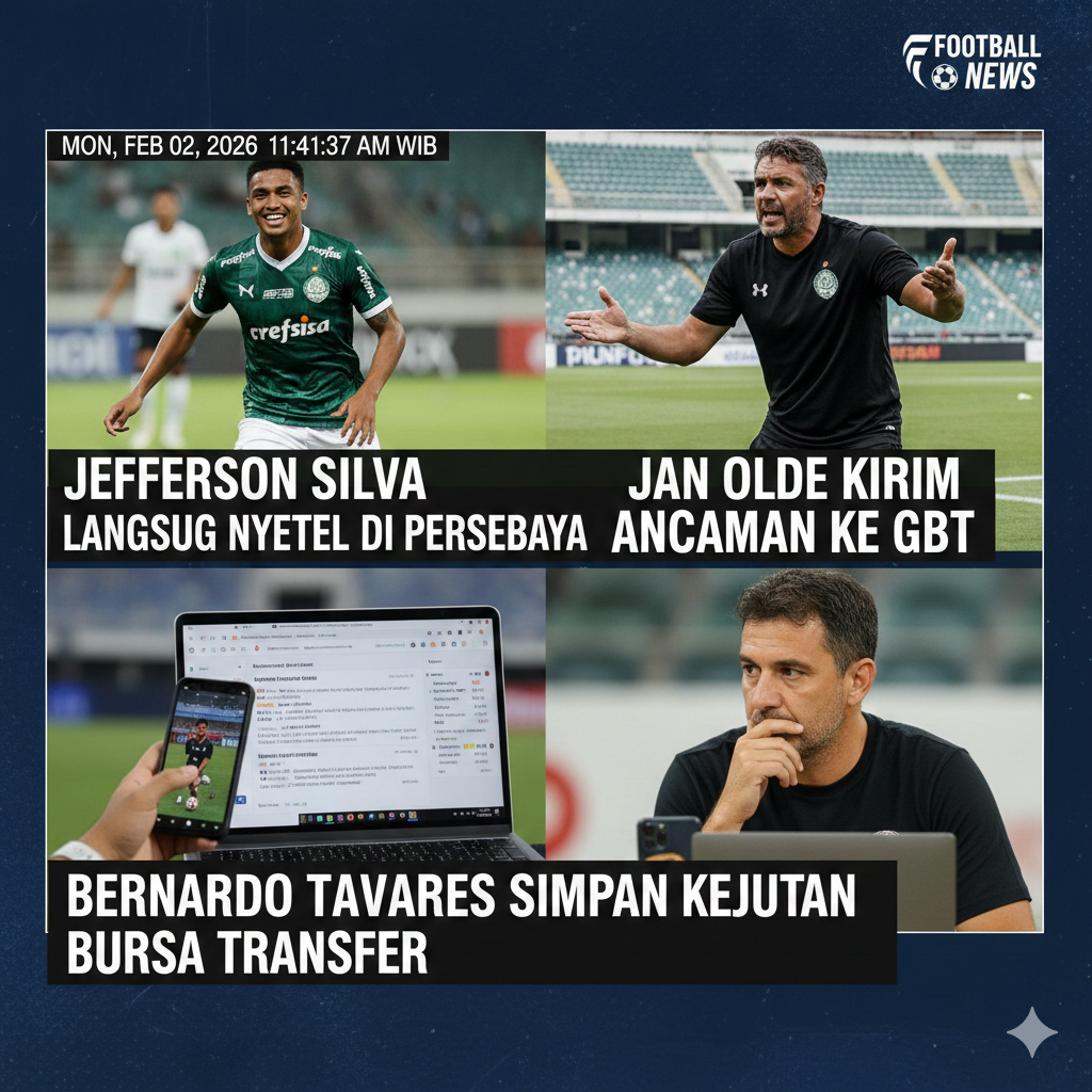 Jefferson Silva Langsung Nyetel di Persebaya, Jan Olde Kirim Ancaman ke GBT, Bernardo Tavares Simpan Kejutan Bursa Transfer