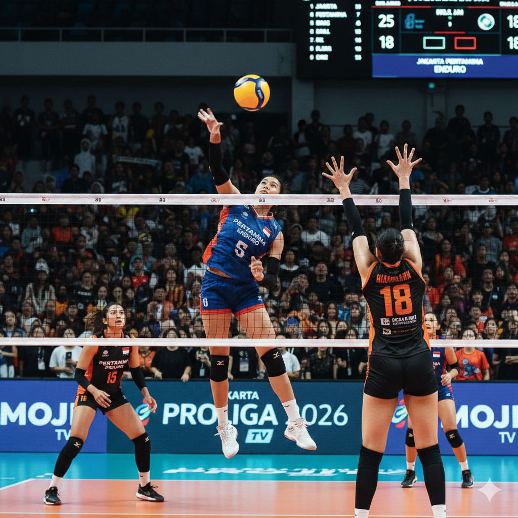 Hasil Proliga 2026 Hari Ini: Jakarta Pertamina Enduro dan Gresik Petrokimia Menang Telak, Klasemen & Top Skor Terbaru Jadi Sorotan