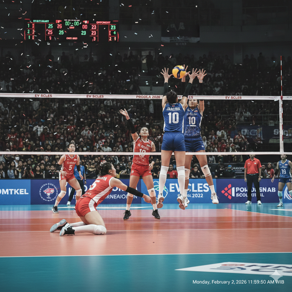 Proliga 2026 Memanas! EV Scles Raih Kemenangan Ketujuh, Peluang Lolos ke Fase Berikutnya Kian Terbuka