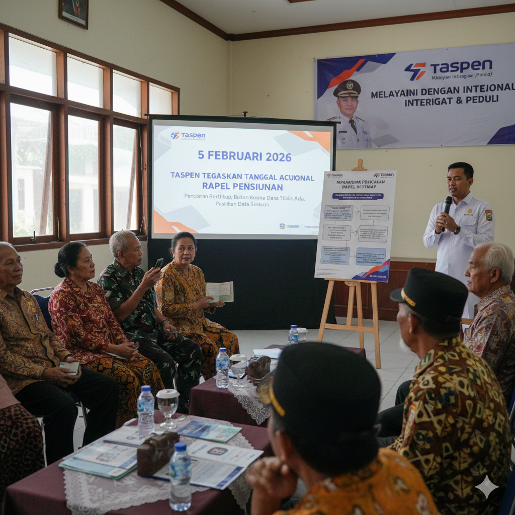 Viral Rapel Pensiunan Disebut Tertahan, Ini Penjelasan Resmi Taspen soal Acuan 5 Februari 2026 dan Mekanisme Pencairan