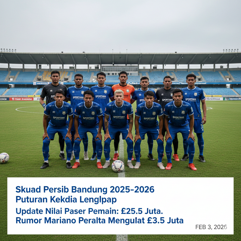 Skuad Persib Bandung 2025&ndash;2026 Putaran Kedua Lengkap