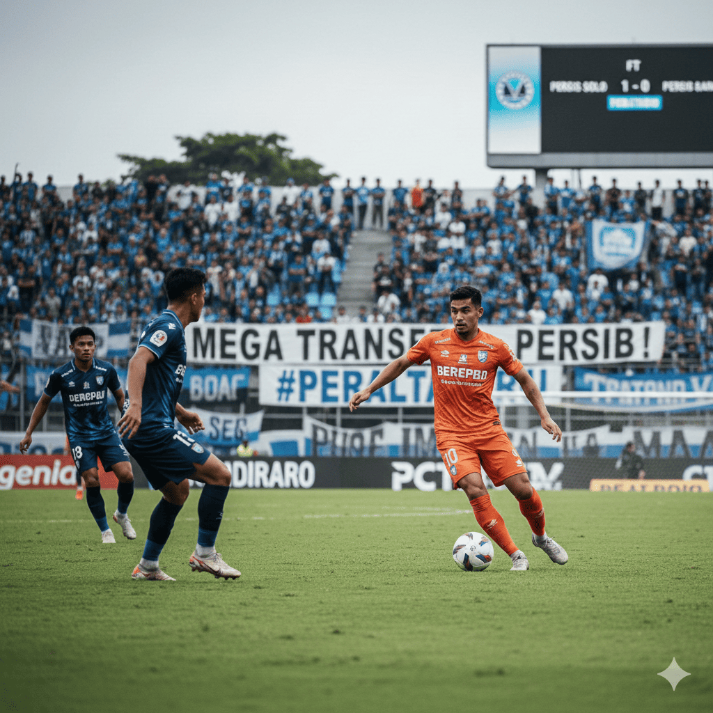 Update Mega Transfer Persib Bandung! Mariano Peralta siap pecahkan rekor transfer Liga 1. Simak rumor, nilai kontrak, dan sanksi terbaru PSSI.