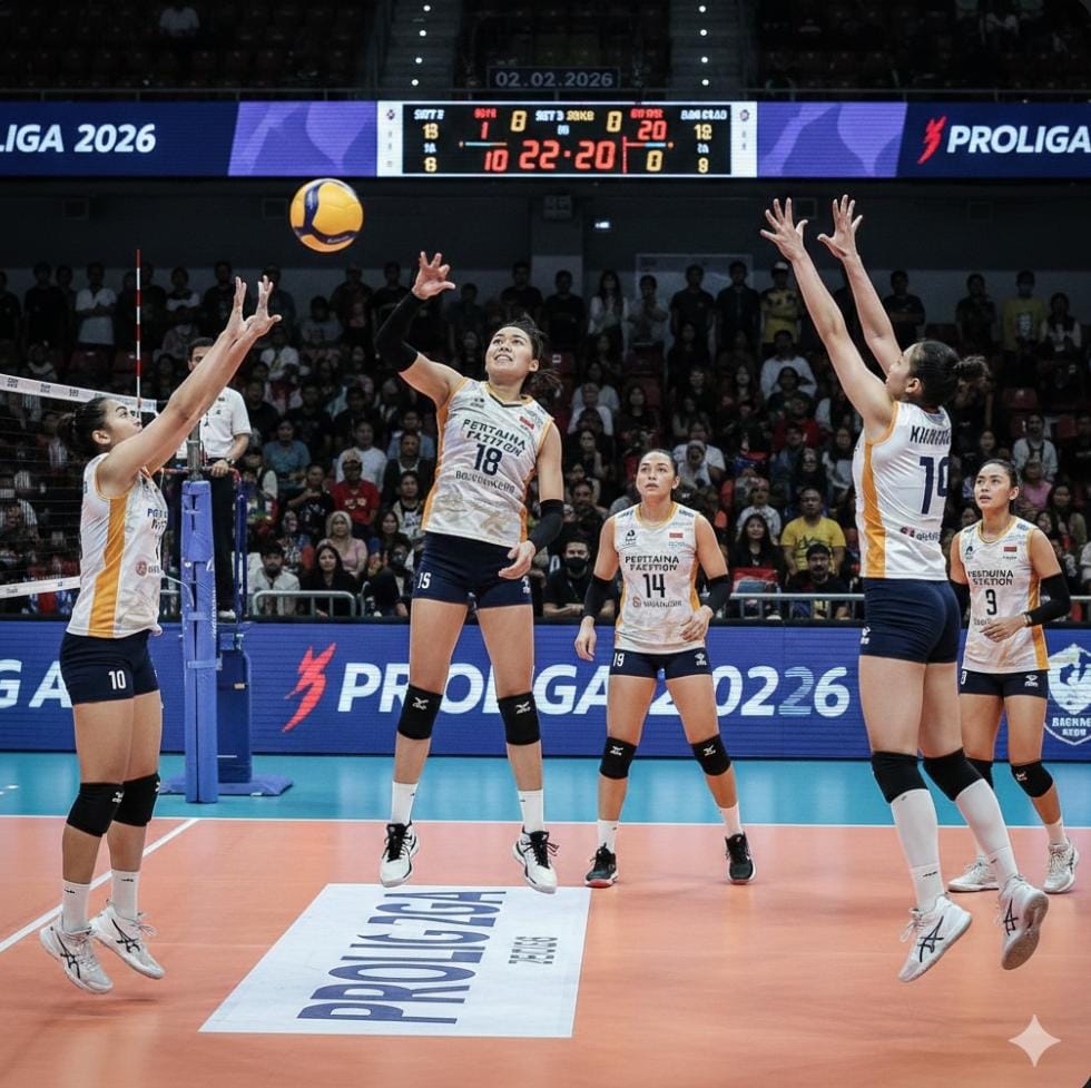 Megawati Hangestri jadi sorotan usai dipuji pelatih Korea dan diterpa isu hoaks. Jakarta Pertamina Enduro kian kokoh di Proliga 2026.