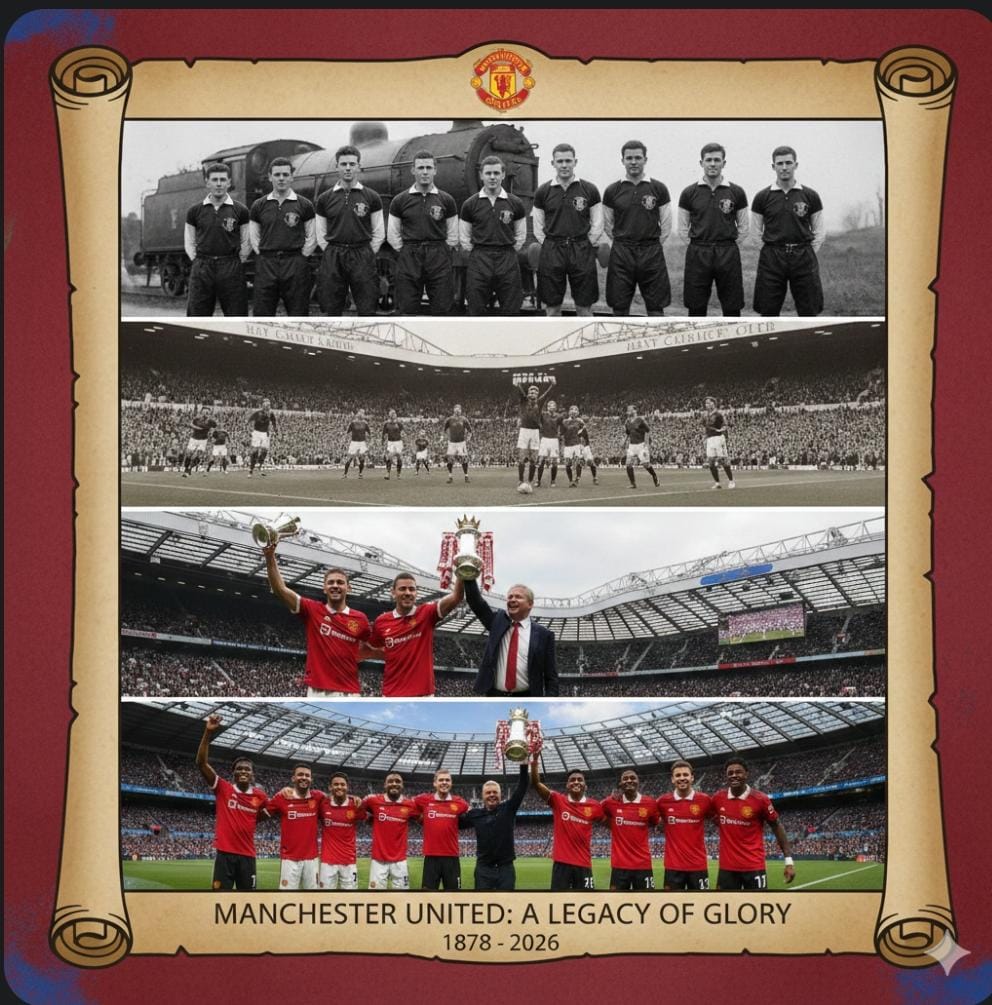 Sejarah Manchester United penuh drama: lahir dari klub pekerja, diselamatkan anjing, dibom Nazi, hingga berjaya bersama Sir Alex Ferguson.