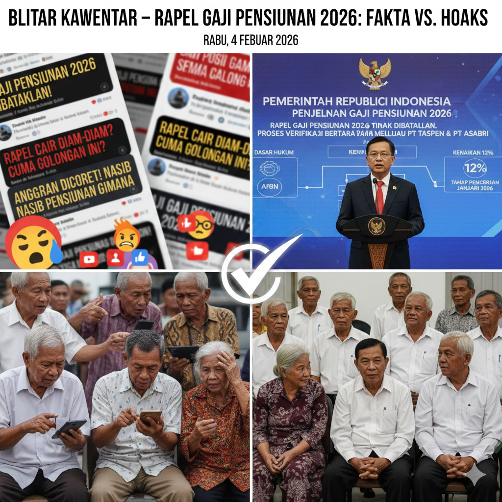 Viral Disebut Cair Diam-Diam, Ini Fakta Sebenarnya Rapel Gaji Pensiunan 2026 dan Sikap Resmi Pemerintah