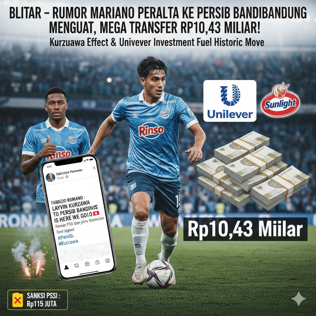 Mariano Peralta ke Persib Bandung Kian Nyata, Bocoran Mega Transfer Rp10,4 Miliar di Tengah Badai Sanksi dan Efek Investor Baru