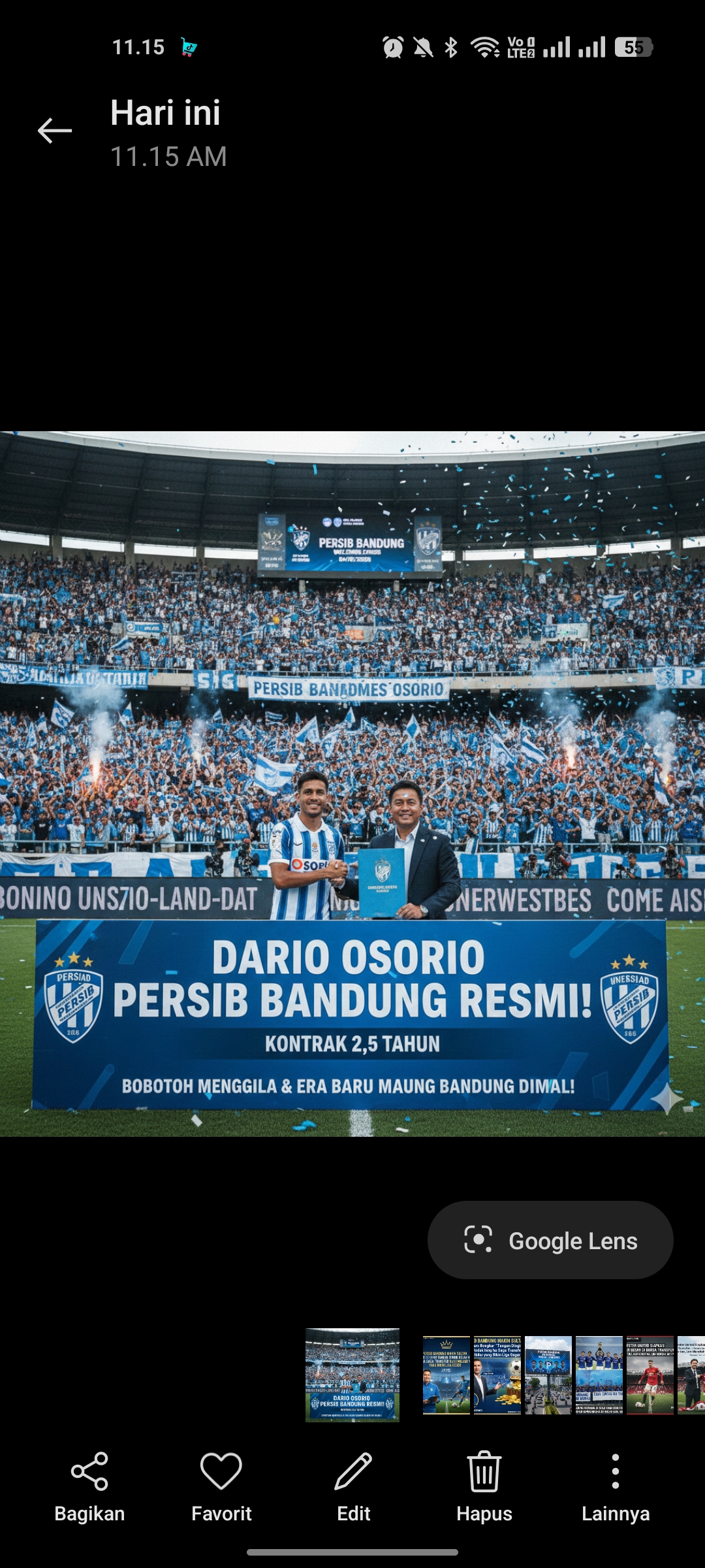 Dario Osorio Persib Bandung Resmi!!