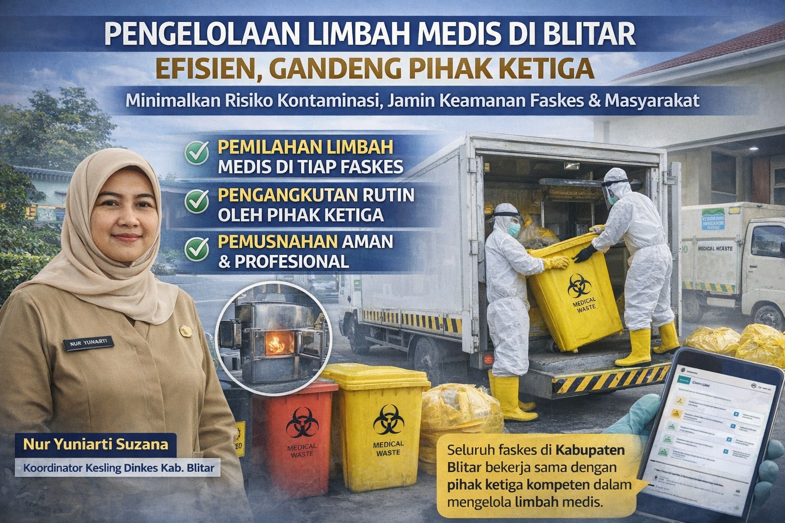&lrm;Pengelolaan Limbah Medis Gandeng Pihak Ketiga Meminimalisasi Risiko Kontaminasi Lingkungan &lrm;