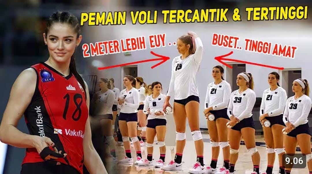 Daftar atlet voli wanita tertinggi di dunia, Miranda Weber capai 223 cm. Simak profil dan prestasi pemain voli berpostur raksasa.