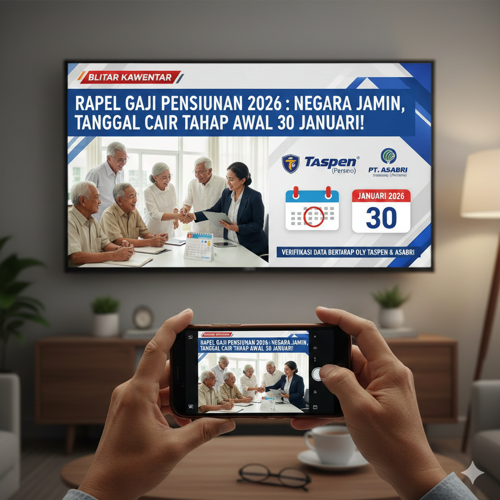 Rapel Gaji Pensiunan 2026 Ramai Disebut Sudah Cair, Ini Penjelasan Resmi Pemerintah yang Perlu Diketahui