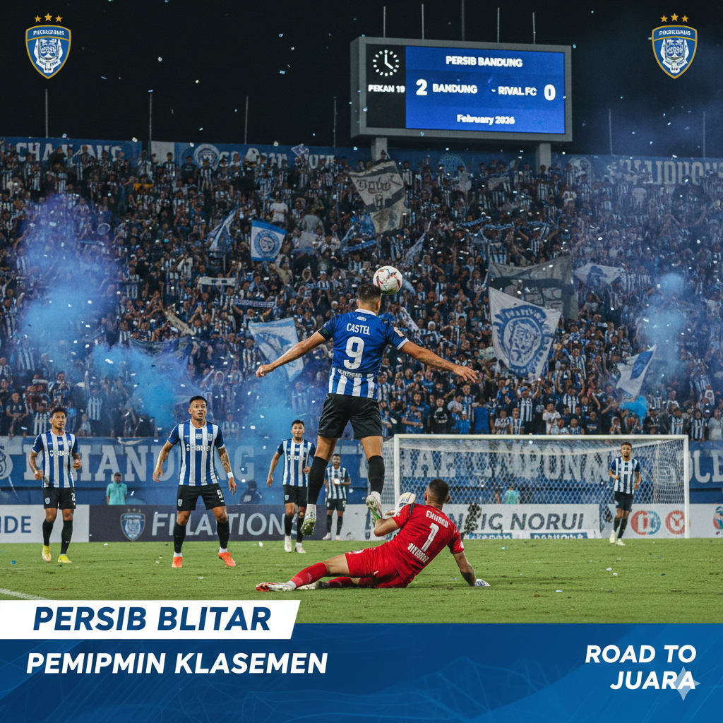 Persib Bandung di Atas Angin! Puncaki Klasemen, Transfer Sergio Castel Jadi Sinyal Kuat Menuju Takhta Juara