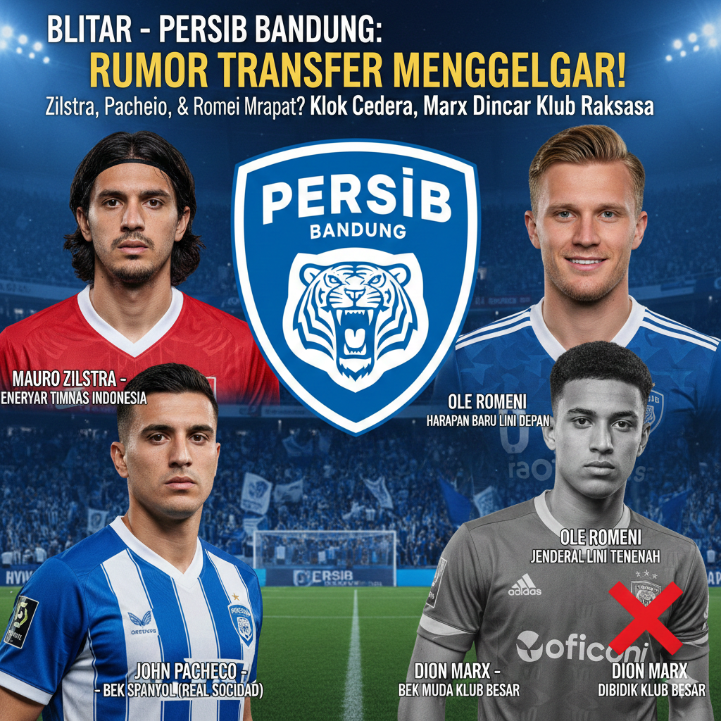 Mauro Zilstra Menggema, Bursa Transfer Persib Bandung Meledak: Sinyal Ambisi Juara, dari Bomber Timnas hingga Tembok Eropa