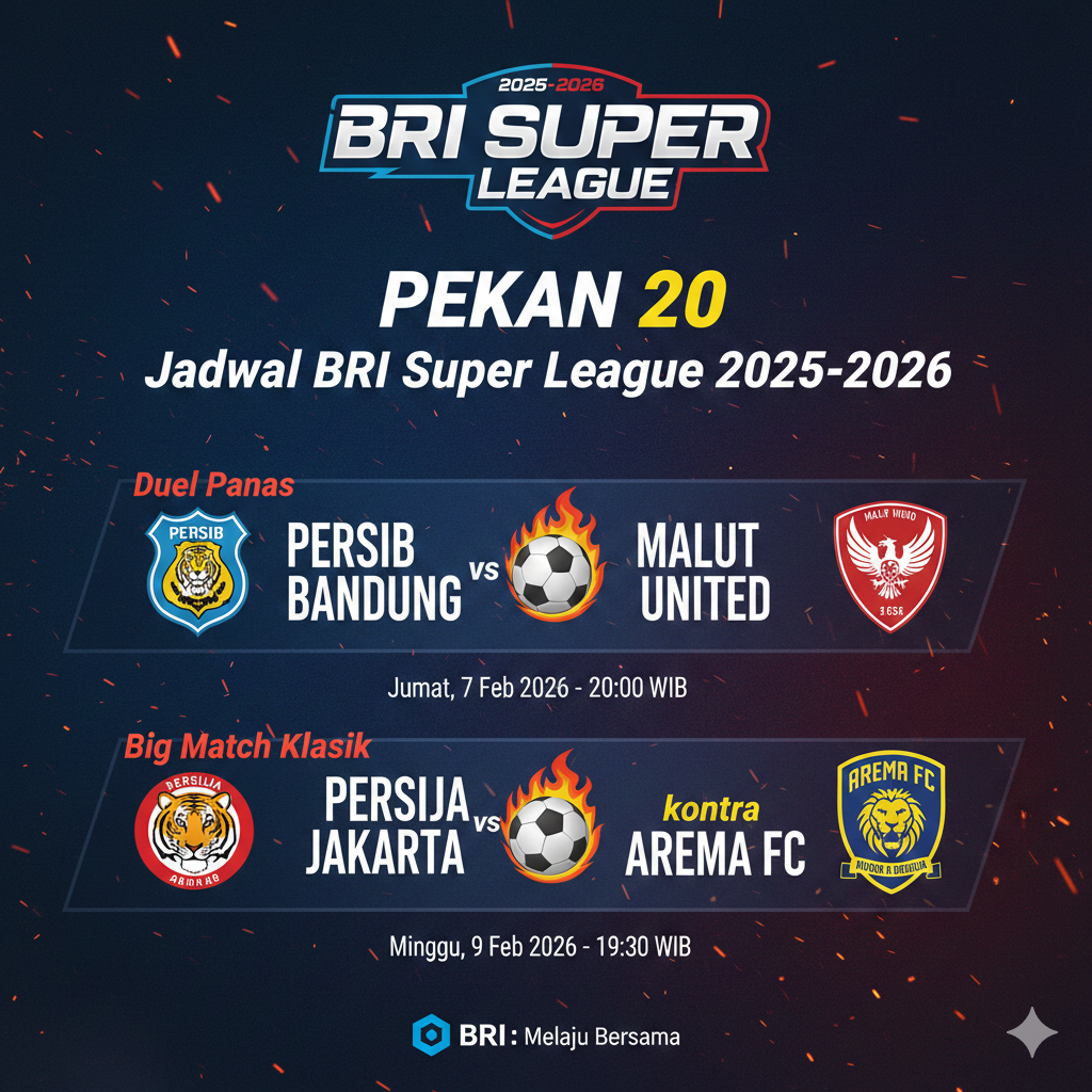 Duel Panas Persib Bandung vs Malut United dan Big Match Klasik Persija Jakarta Kontra Arema FC!