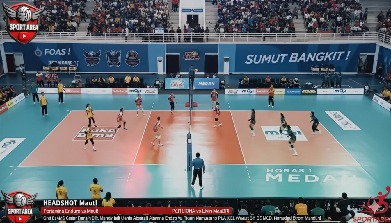 Headshot maut Megawati Hangestri bikin Ceyda Aktas terpental! Simak kronologi kemenangan telak JPE atas Livin Mandiri di Proliga 2026 Medan.