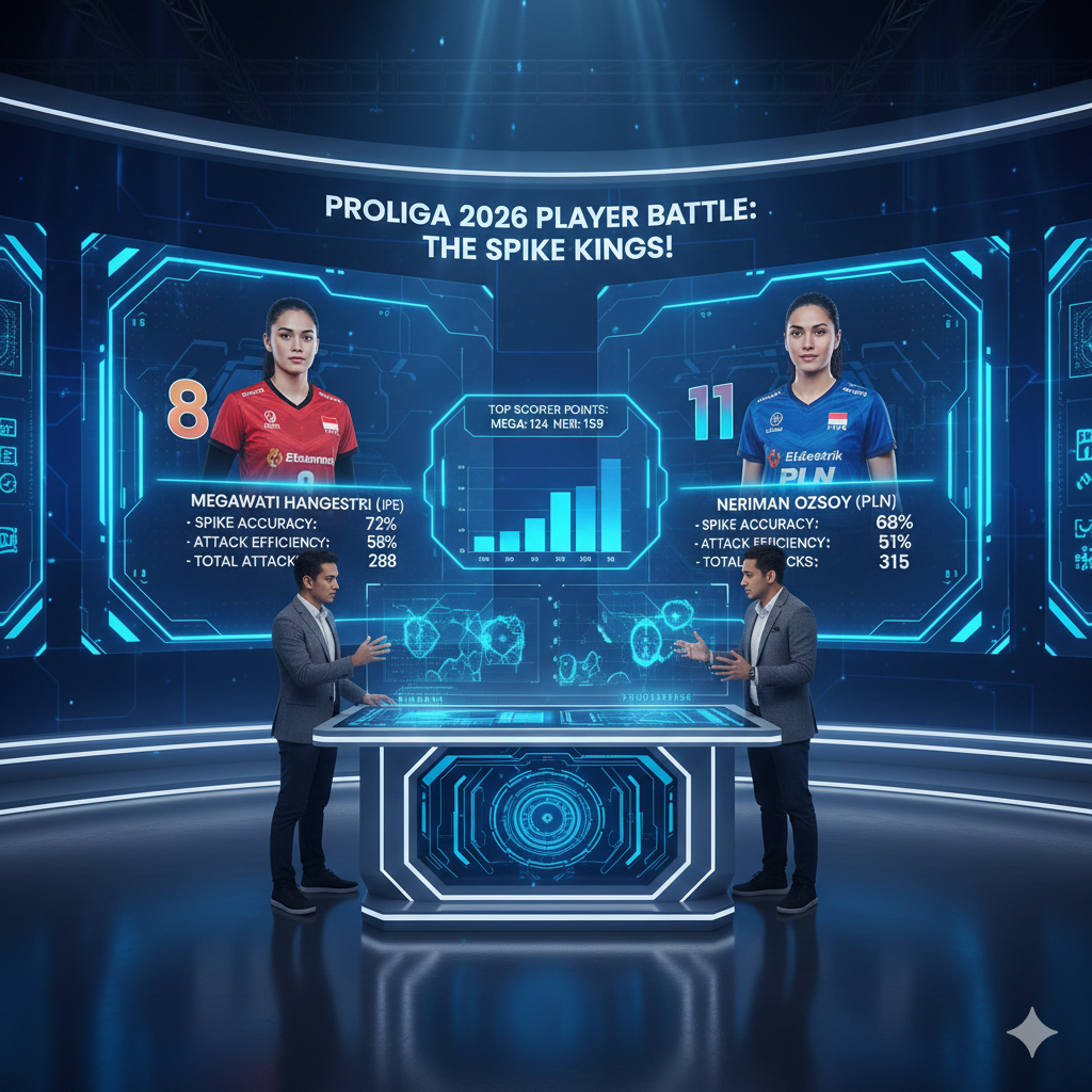 Update Jadwal Proliga 2026 seri Malang! Megawati Hangestri kejar top skor, Pertamina Enduro vs Elektrik PLN live di Moji TV hari ini