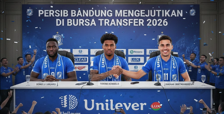Gebrakan Persib Bandung di bursa transfer 2026! Gandeng Unilever, Maung Bandung bidik Ragnar Oratmangoen hingga bek kelas dunia Terence Kongolo.