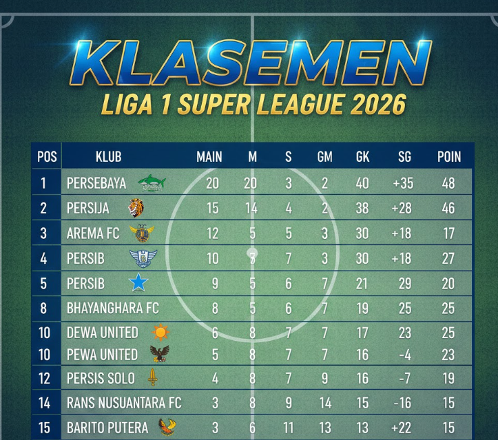 Liga 1 Super League 2026
