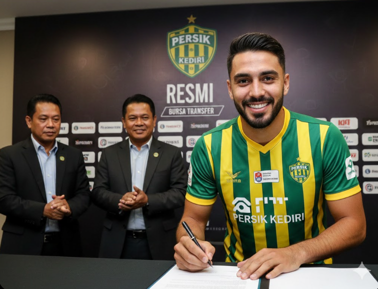 Persib Bandung kena tikung! Persik Kediri resmi amankan tanda tangan Adrian Luna.