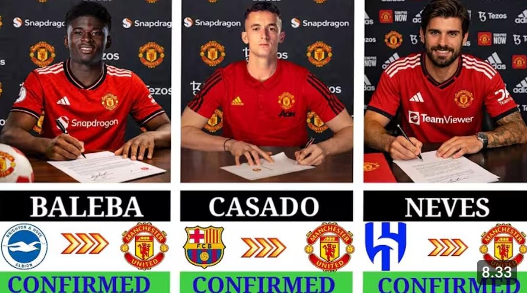 Transfer Manchester United 2026 memanas, Ruben Neves resmi datang, Casado gabung, sementara Benzema dan Raphinha masih rumor panas.