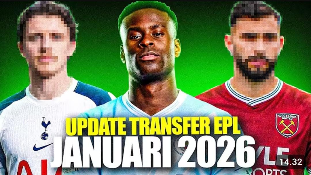 Bursa transfer Januari 2026 Liga Inggris diramaikan Manchester City, Tottenham, hingga West Ham dengan perekrutan pemain baru.