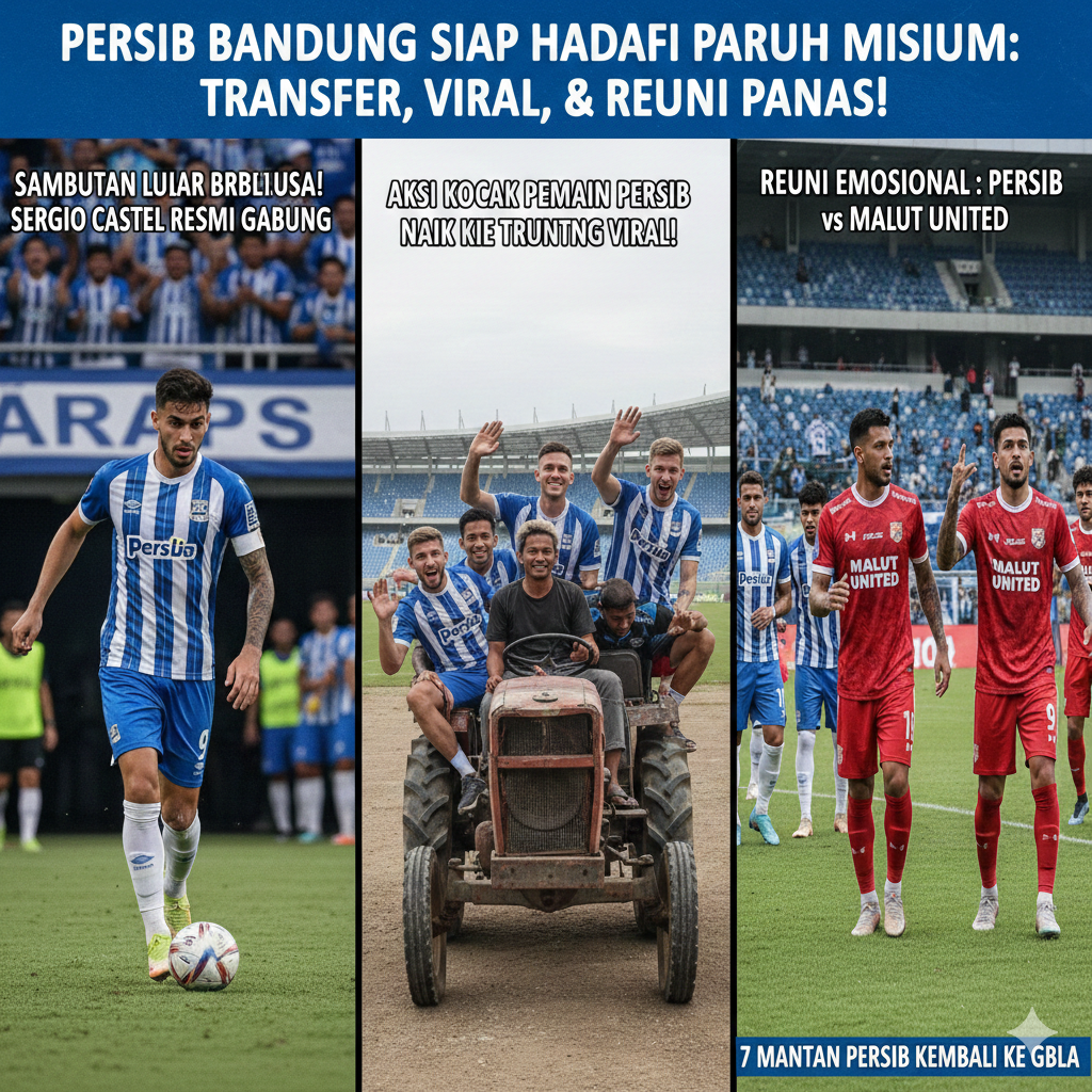 Sergio Castel Resmi ke Persib Bandung, Disambut Bak Bintang, Isyarat Kejutan Baru Maung Bandung di Detik Akhir Bursa Transfer