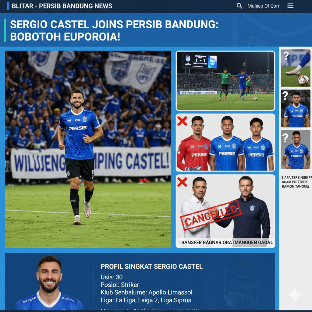 Sergio Castel ke Persib Bandung Tinggal Selangkah, Siapa Tumbal Pemain Asing yang Akan Didepak Maung Bandung?