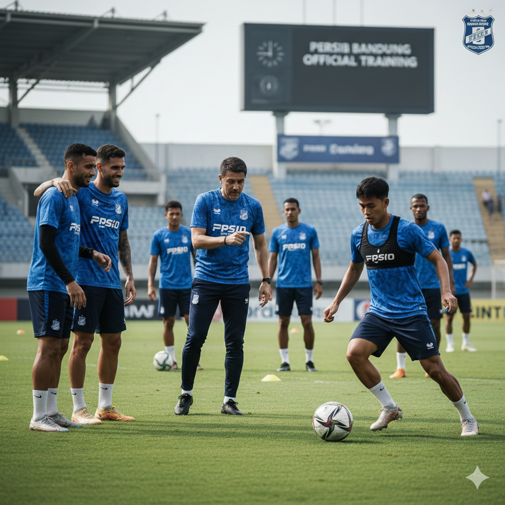 Official Training Persib Bandung Jelang Lawan Malut United: Kurzawa Menyatu, Dedi Kusnandar Siap Jadi Kunci Kemenangan