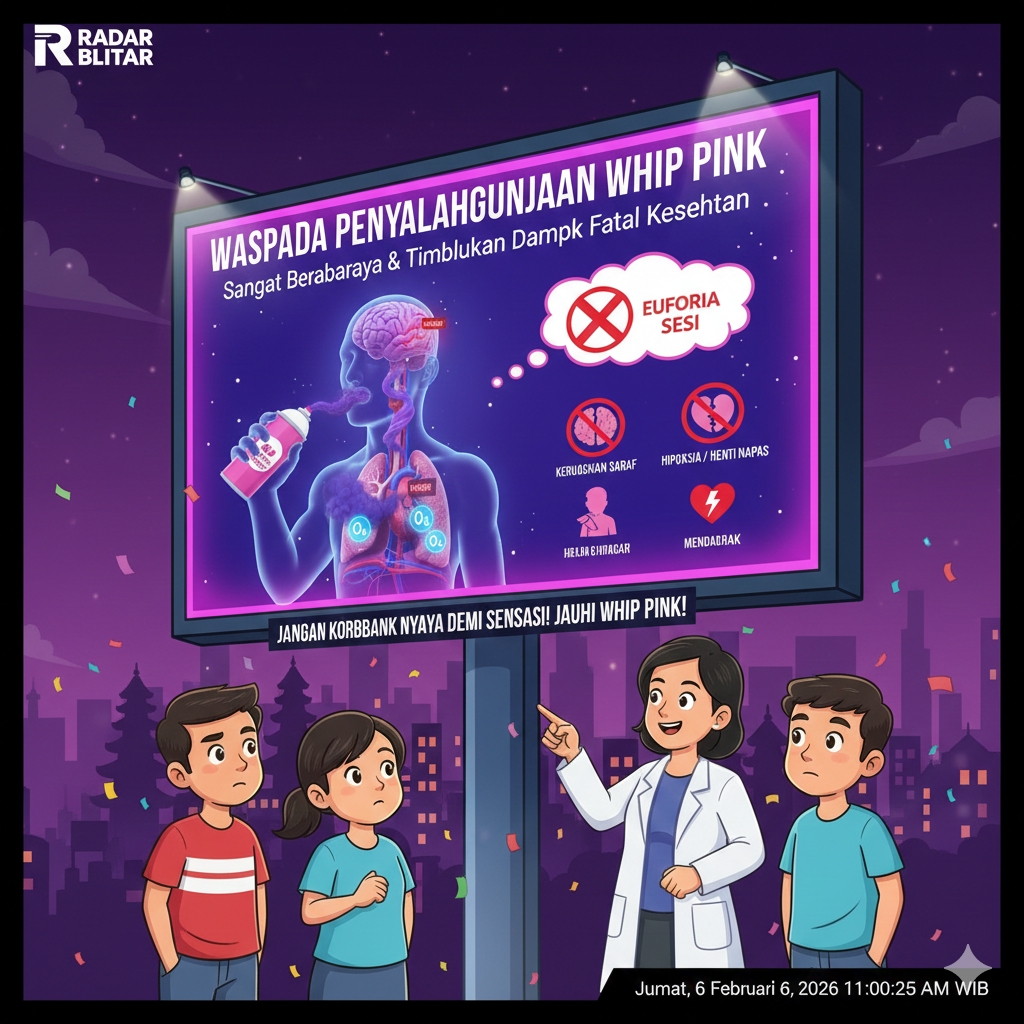 Masyarakat Blitar Diminta Waspada Penyalahgunaan Tabung Gas Whip Pink,  Dinkes: Berbahaya untuk Nonmedis