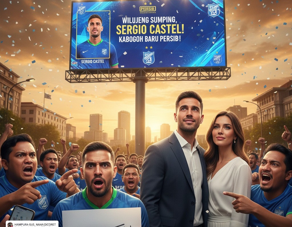 Kedatangan Sergio Castel ke Persib Bandung bikin takjub, tapi Gustavo Franca dihujat Bobotoh karena coret nama Bandung. Simak kronologi kontroversinya!