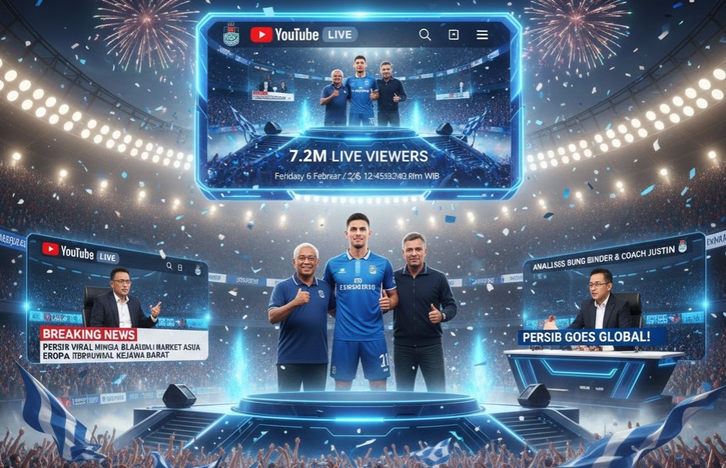 Persib Bandung buat kejutan dengan umumkan pemain baru via Live YouTube! Simak komentar Coach Justin dan kabar viralnya Persib hingga ke Belanda dan Eropa.