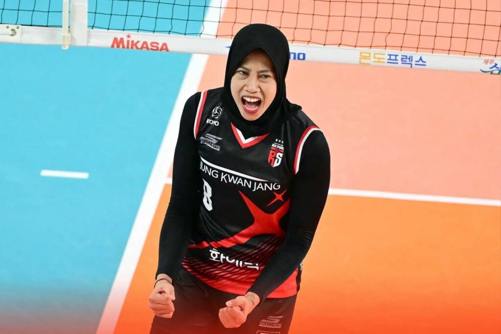 Megawati Hangestri Pertiwi pamer variasi serangan mematikan bersama Red Sparks, bikin pertahanan tim Liga Korea tak berkutik.