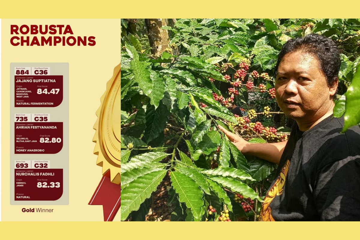 Ahrian Festyananda raih juara 2 Robusta di Indonesia Green Coffee Competition 2026, angkat kualitas kopi Blitar ke level nasional.