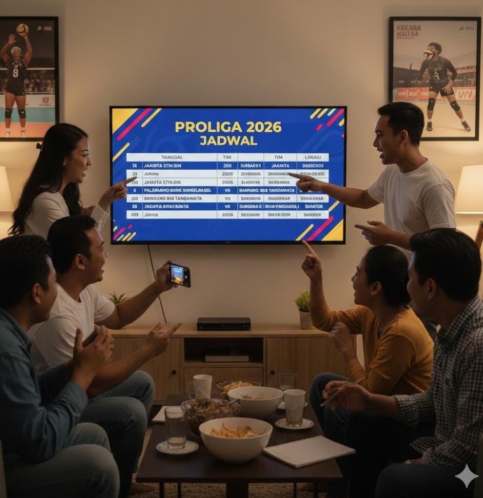 Jadwal voli Proliga 2026 5-8 Februari lengkap dengan hasil pertandingan, klasemen sementara, serta daftar top skor terbaru putra dan putri