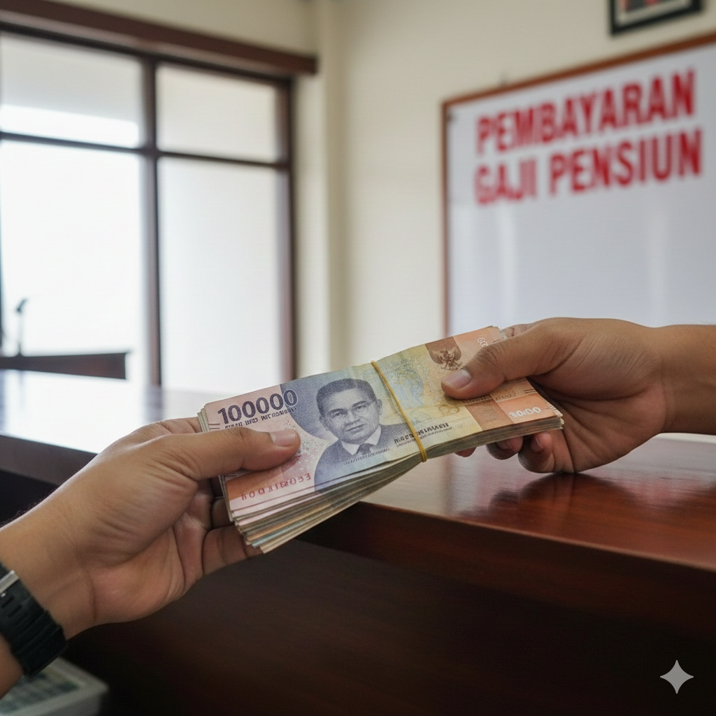 Isu rapel gaji pensiunan 2026 viral di media sosial. TASPEN Kediri tegaskan belum ada keputusan resmi pemerintah soal kenaikan pensiun