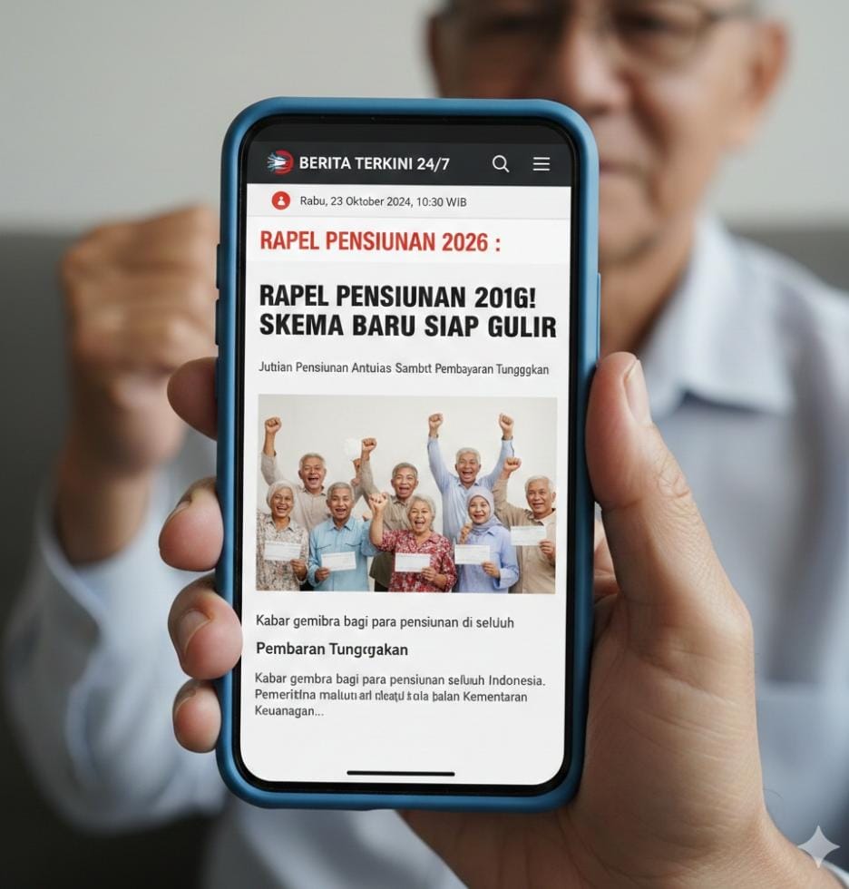 Viral kenaikan gaji pensiun 12% 2026 hoaks, PT Taspen dan pemerintah klarifikasi pembayaran tetap sesuai PP 8/2024.
