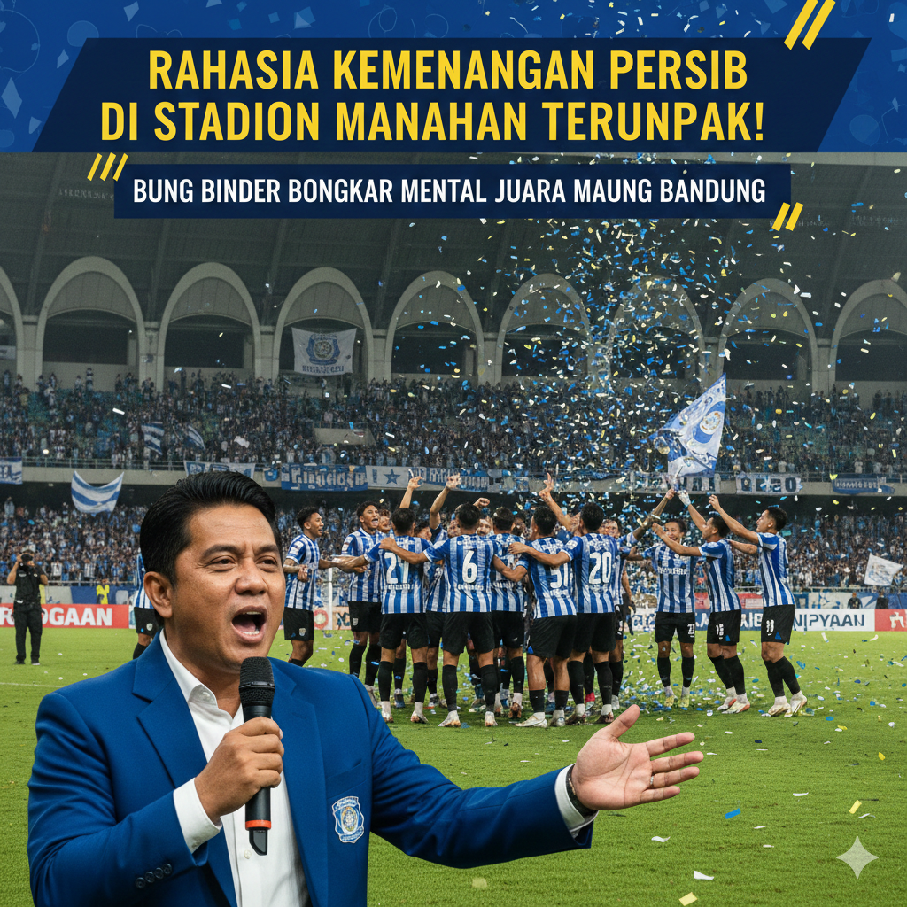 Rahasia Kemenangan Persib di Stadion Manahan Terungkap, Bung Binder Bongkar Mental Juara Maung Bandung
