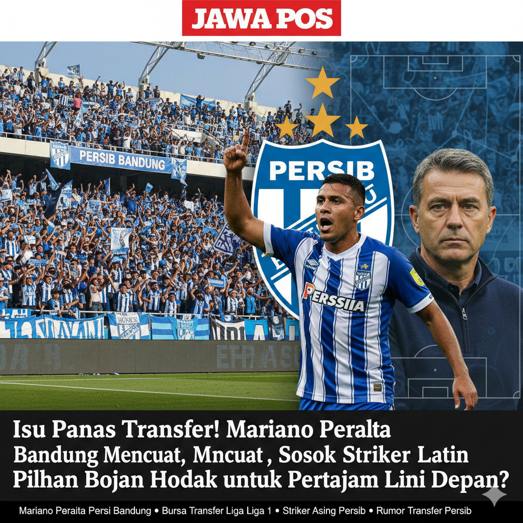 Isu Mariano Peralta Persib Bandung memanas! Striker agresif asal Latin ini disebut jadi incaran Bojan Hodak untuk lini depan Maung Bandung.