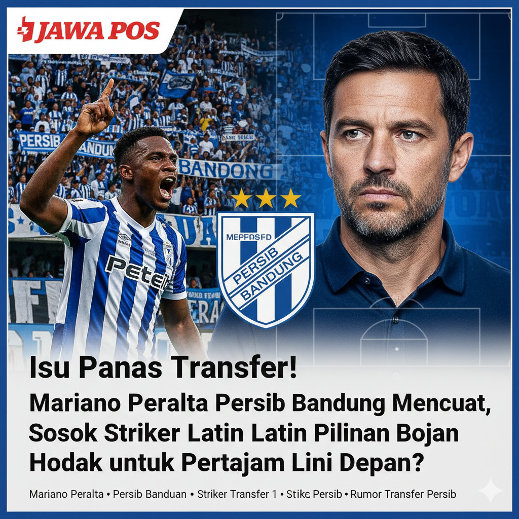 Isu Mariano Peralta Persib Bandung memanas! Striker agresif asal Latin ini disebut jadi incaran Bojan Hodak untuk lini depan Maung Bandung.