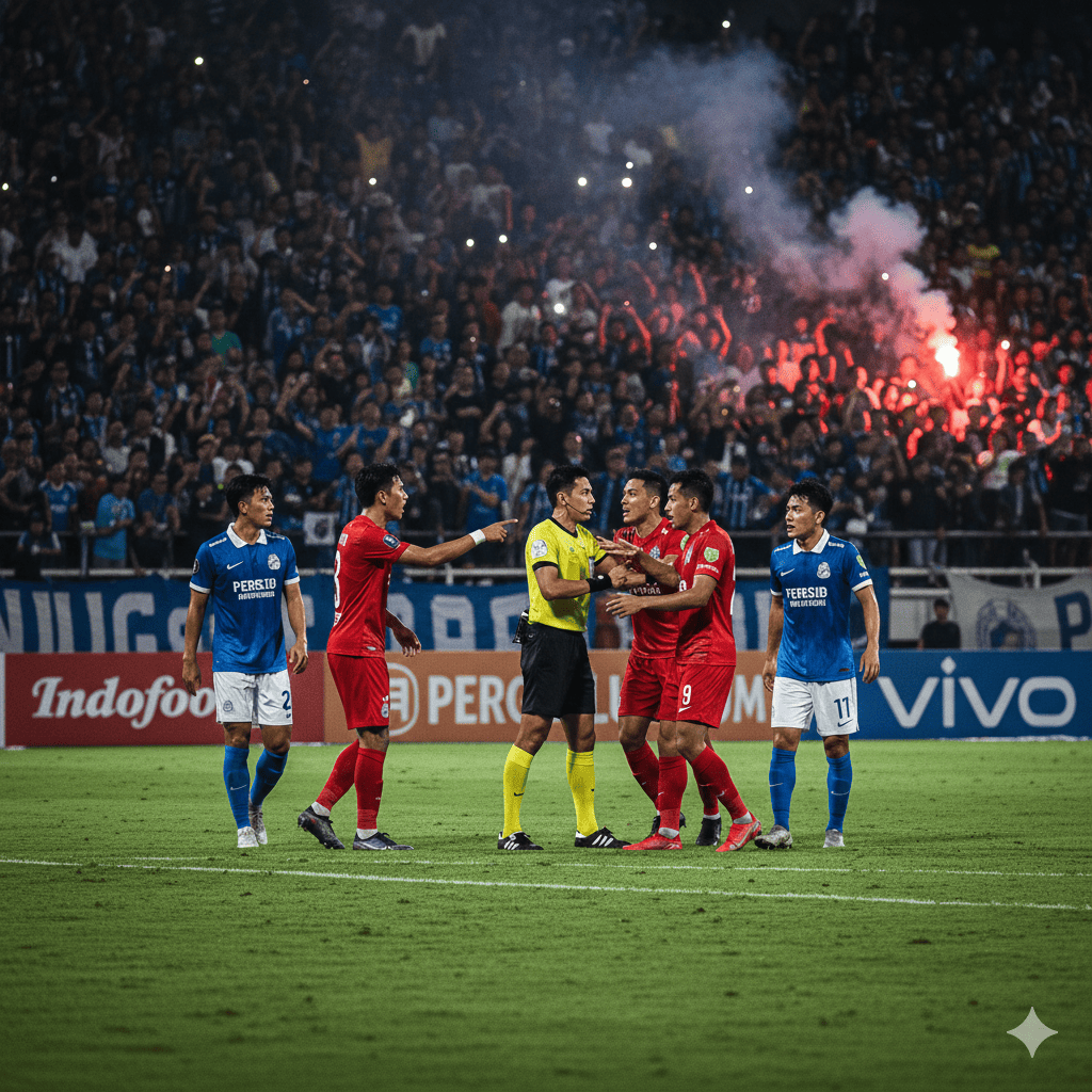 Panas! Rumor Persib Bandung dituduh settingan mafia wasit usai menang lawan Malut United. Benarkah wasit Jepang memihak Maung Bandung?