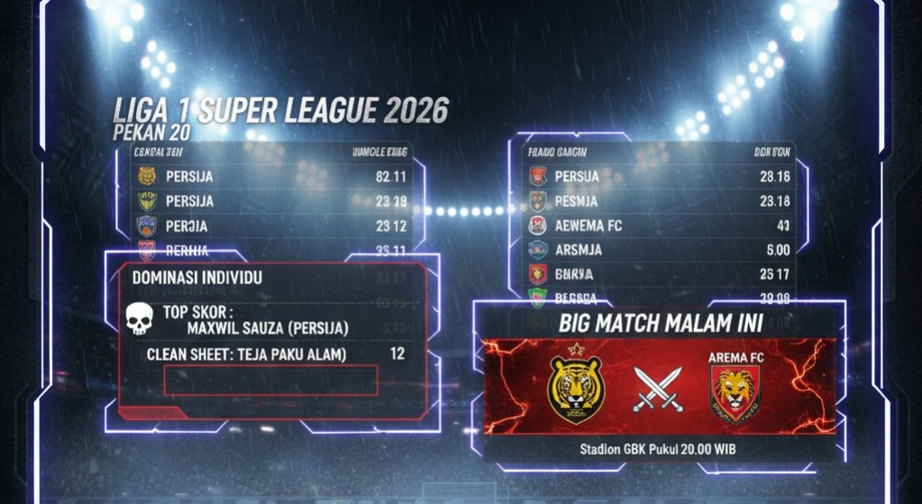 Persib Bandung kokoh di puncak klasemen Liga 1 Super League 2026 usai tekuk Malut United. Simak hasil lengkap Sabtu 7 Februari, klasemen terbaru, dan top skor!