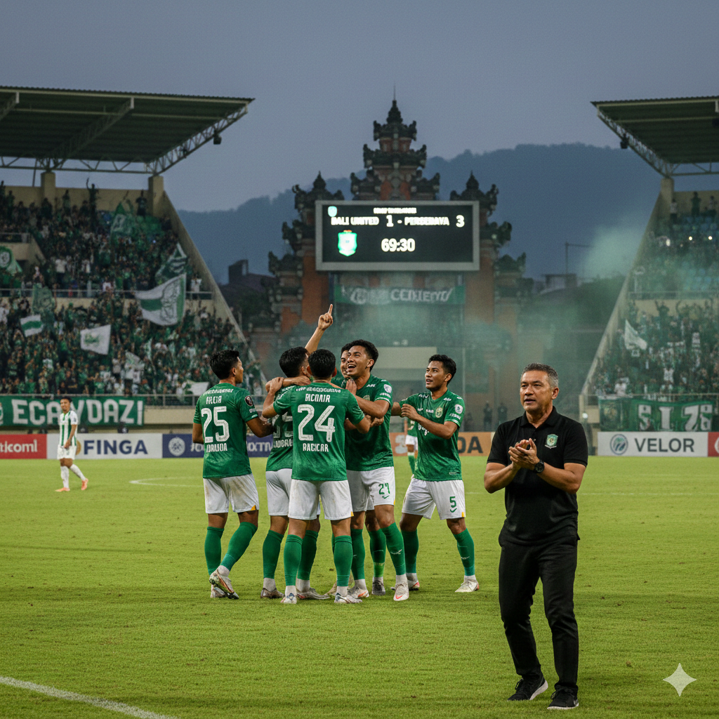 Persebaya Surabaya Gacor di Tandang, Mental Baja Bajul Ijo Bikin Bonek Heran Usai Bungkam Bali United 3-1