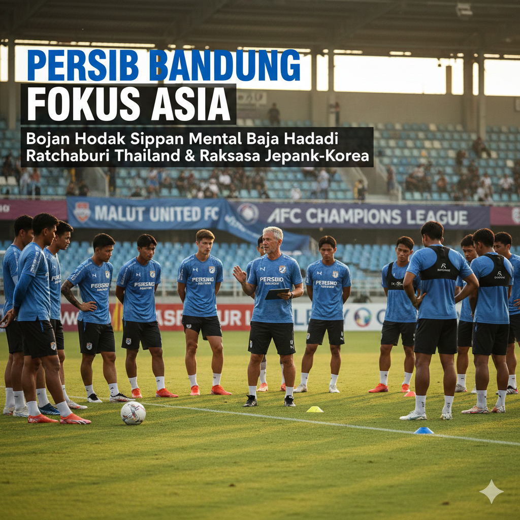 Persib Bandung Fokus Kompetisi Asia Usai Kalahkan Malut United, Bojan Hodak Siapkan Mental Baja Hadapi Ratchaburi hingga Raksasa Jepang-Korea