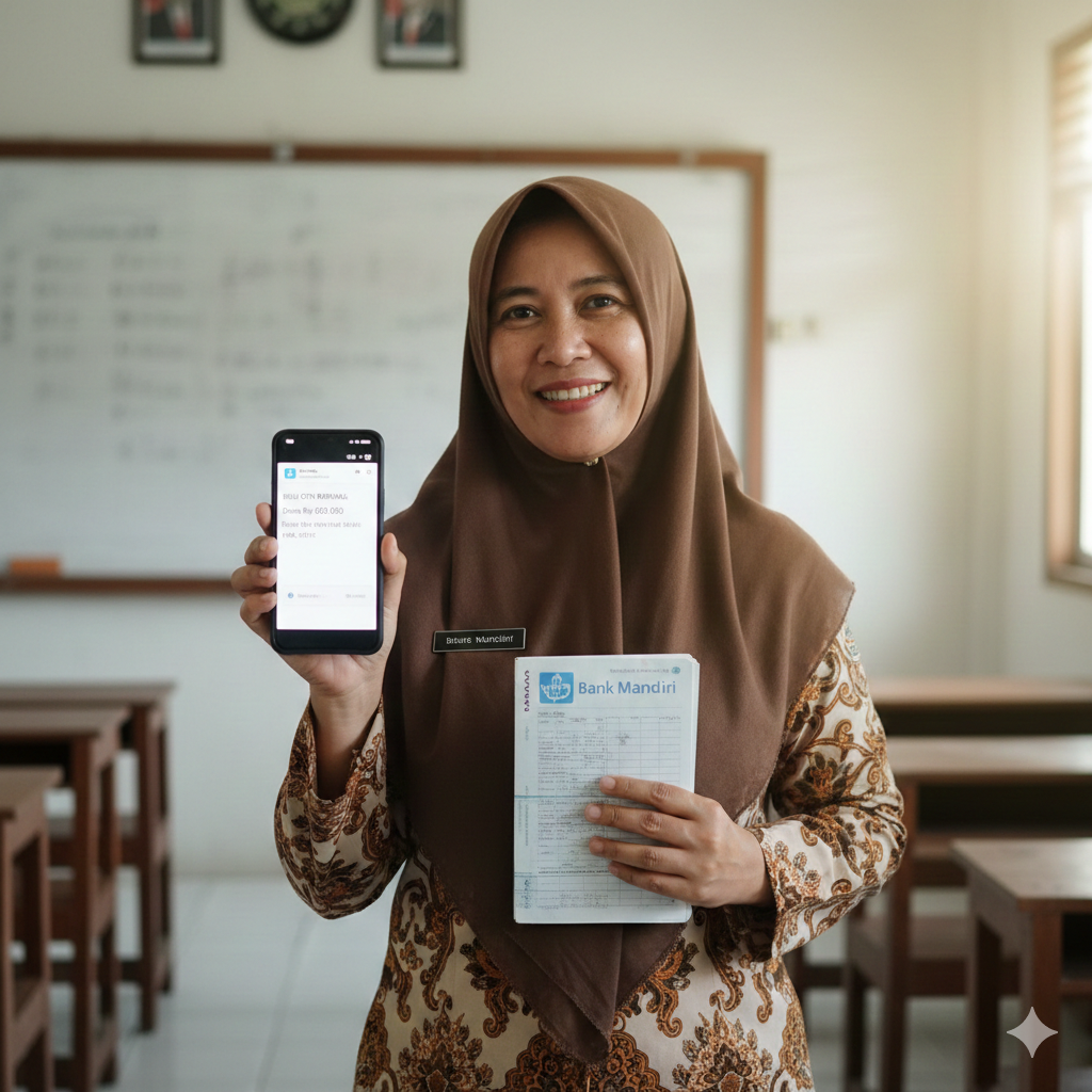 Info terbaru pencairan BSU Guru Kemenag 2026! Simak cara atasi gagal transaksi Rp 600 ribu lewat rekening Mandiri Online agar bantuan cair.