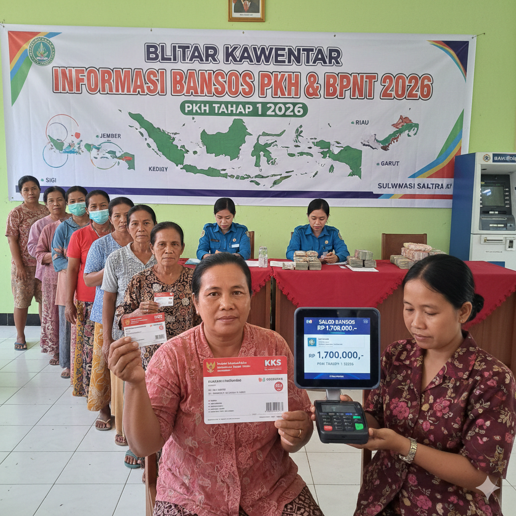 Bansos PKH dan BPNT Tahap 1 2026 Ramai Disebut Cair Hari Ini, Ini Fakta Pencairan di Sejumlah Daerah