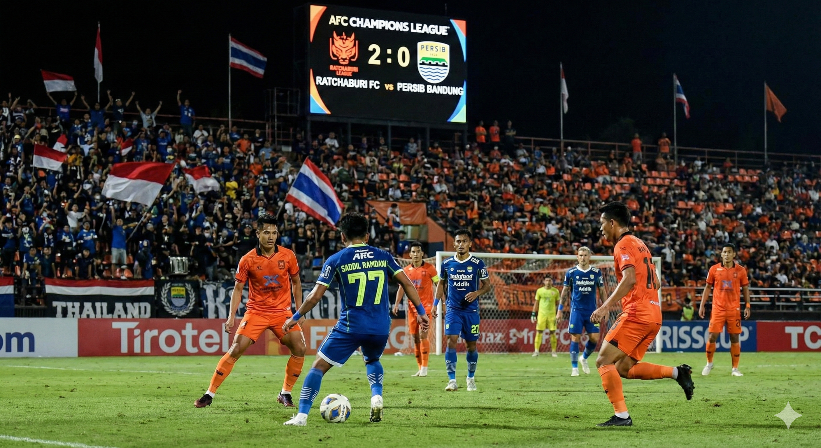 Cek prediksi line up Persib vs Ratchaburi FC di 16 Besar ACL 2. Tanpa Beckham, Kurzawa siap debut dan Saddil Ramdani jadi ancaman mematikan!