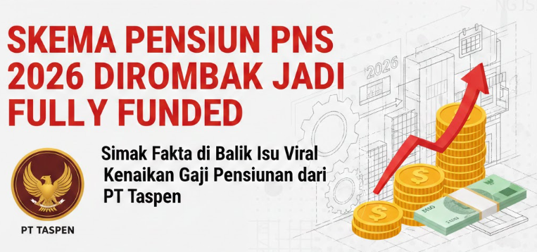 Skema pensiun PNS 2026 berubah jadi Fully Funded? Cek fakta resmi PT Taspen soal isu viral kenaikan gaji dan aturan dana pensiun terbaru di sini!