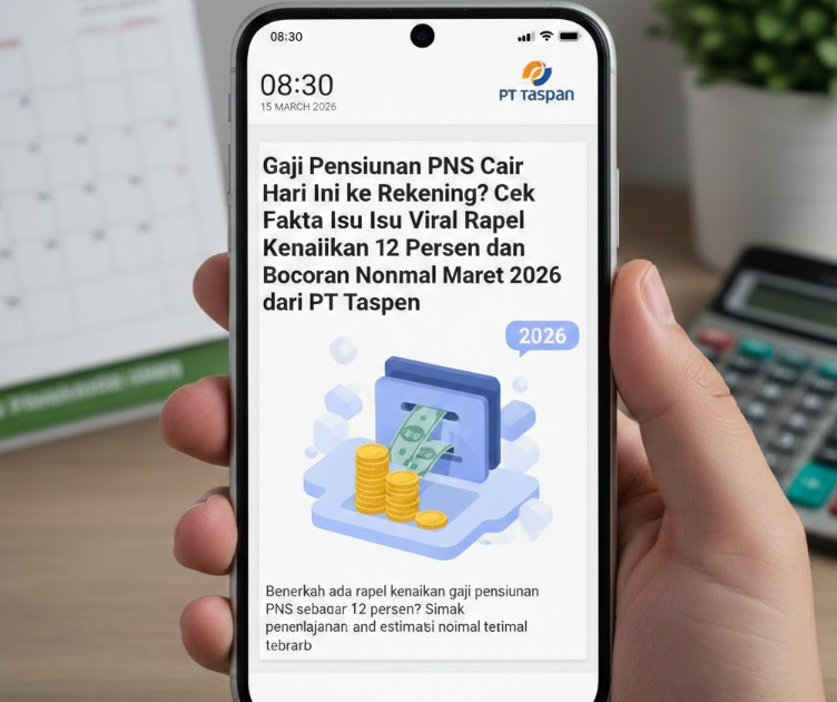 Cek fakta pencairan pensiunan hari ini! PT Taspen luruskan isu viral rapel kenaikan gaji 12% dan bocoran nominal gaji Maret 2026 di sini.