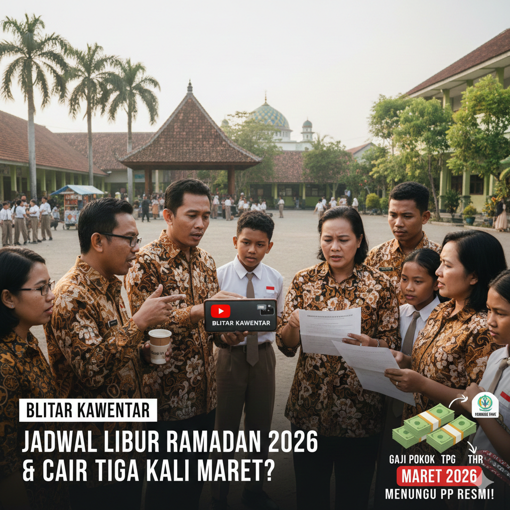 Jadwal Libur Ramadan 2026 Resmi Diumumkan, Benarkah Guru Terima Gaji, TPG, dan THR Tiga Kali di Bulan Maret? Ini Faktanya